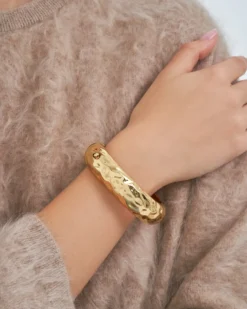 Bijou Brigitte Bracelet jonc - Hammered Basic Discount
