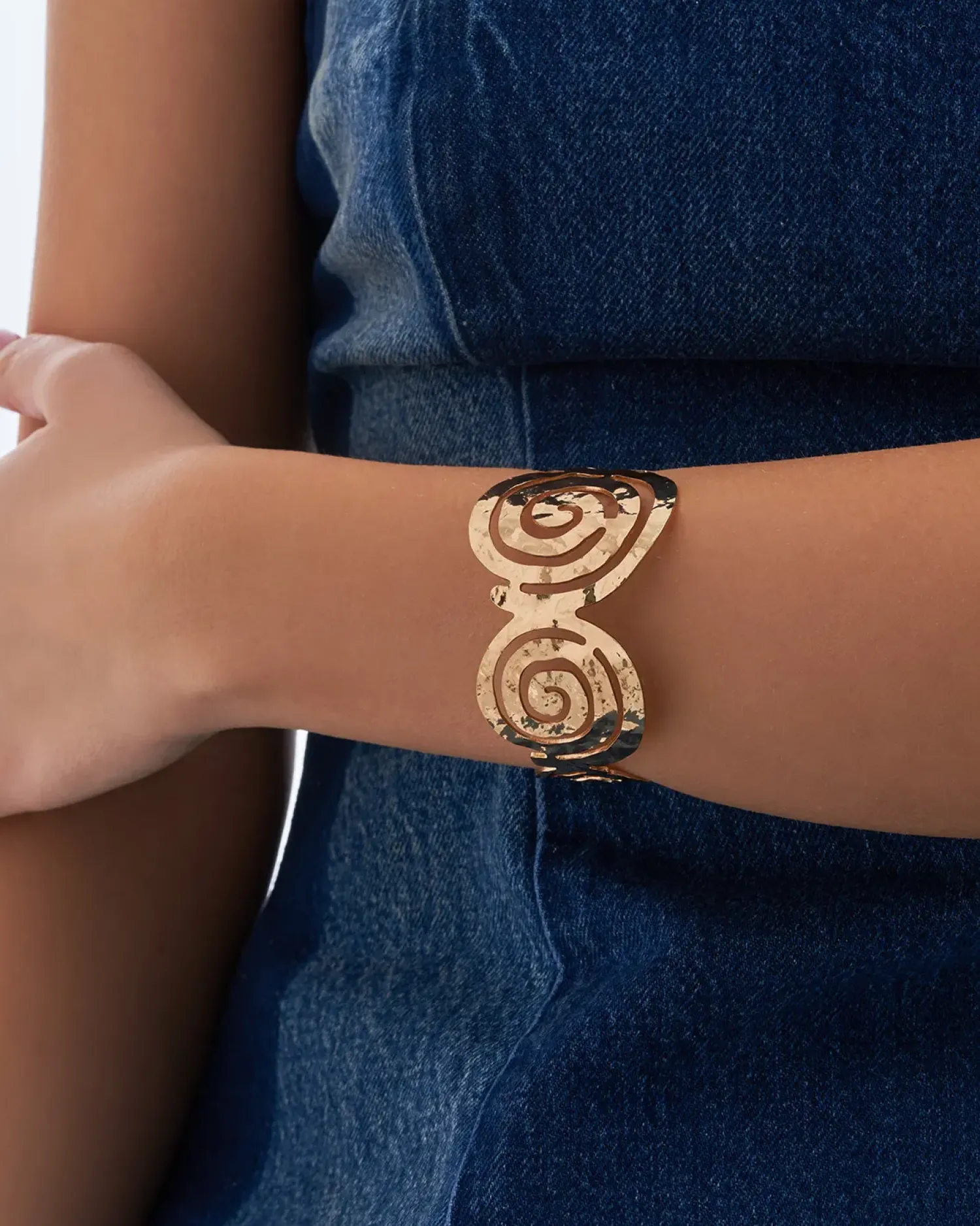 Bijou Brigitte Bracelet jonc - Hammered Spiral Hot