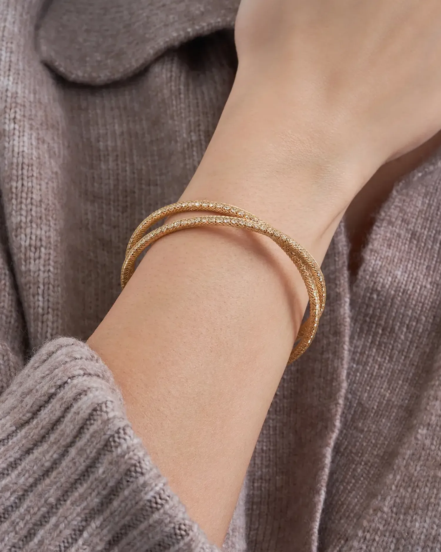 Bijou Brigitte Bracelet jonc - Mesh Sparkle Best