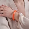 Bijou Brigitte Bracelet jonc - Orange Statement Clearance