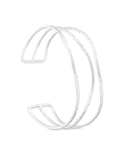 Bijou Brigitte Bracelet jonc - Pounded Silver Clearance