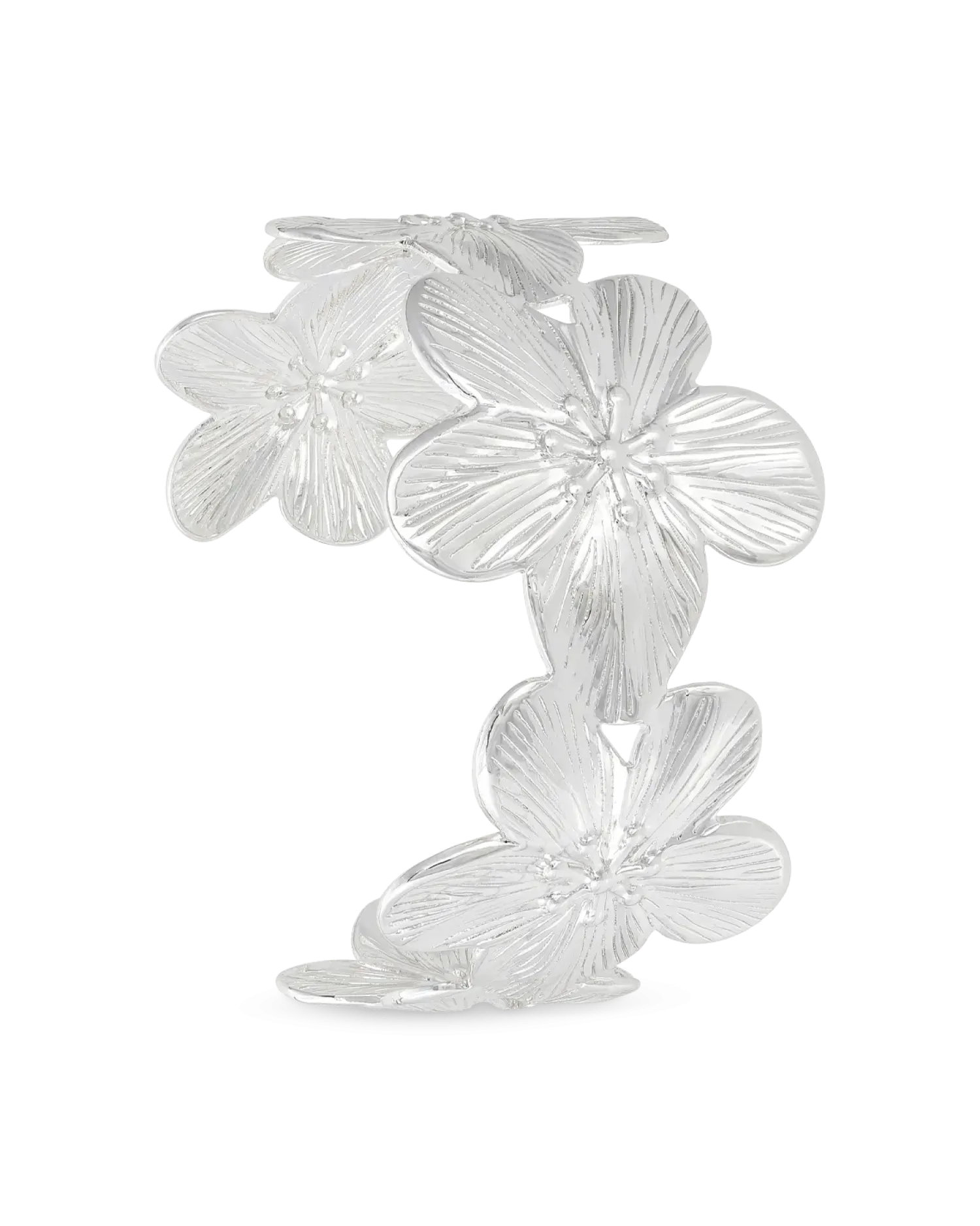 Bijou Brigitte Bracelet jonc - Silver Blossom Clearance