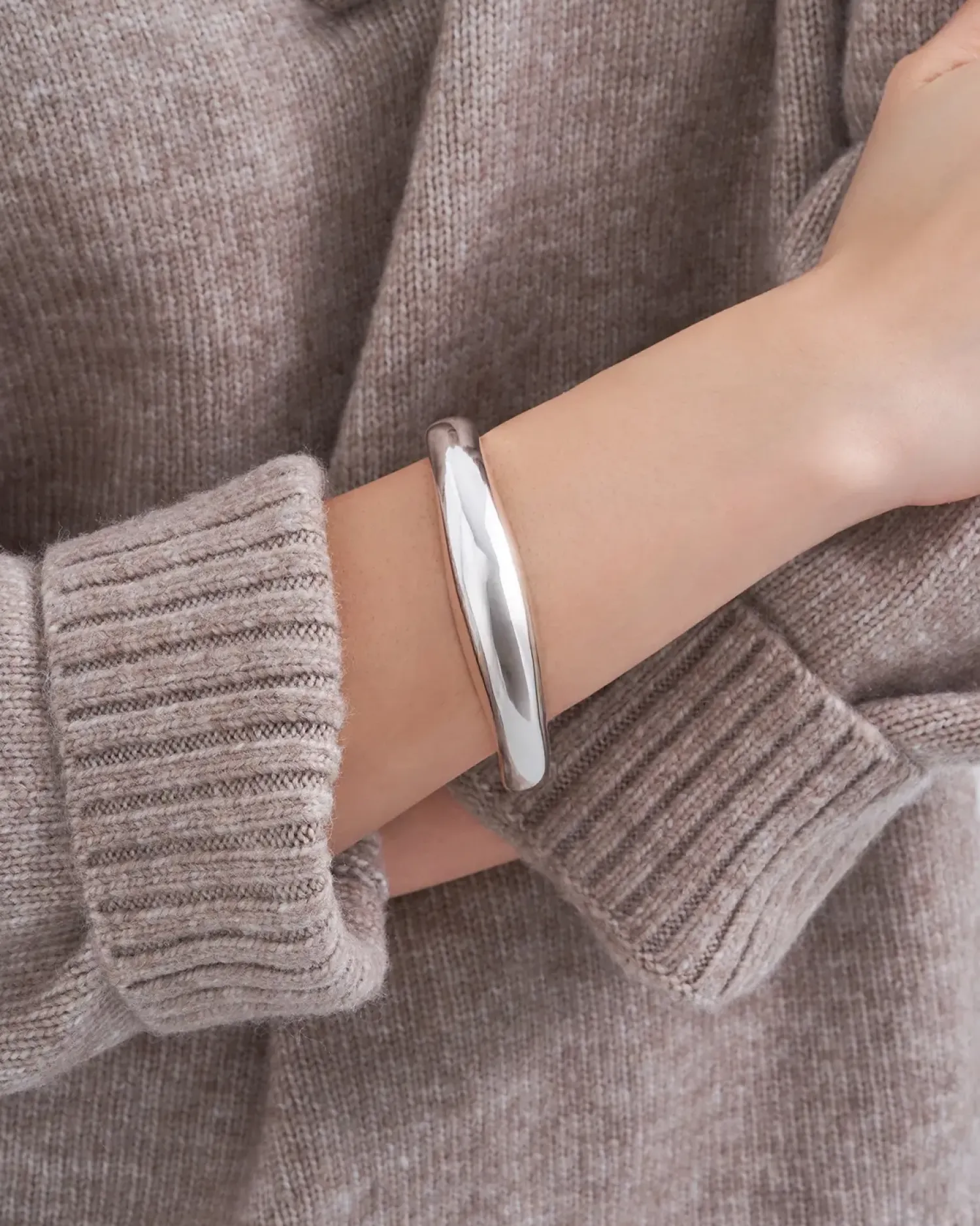 Bijou Brigitte Bracelet jonc - Silver Hinge New