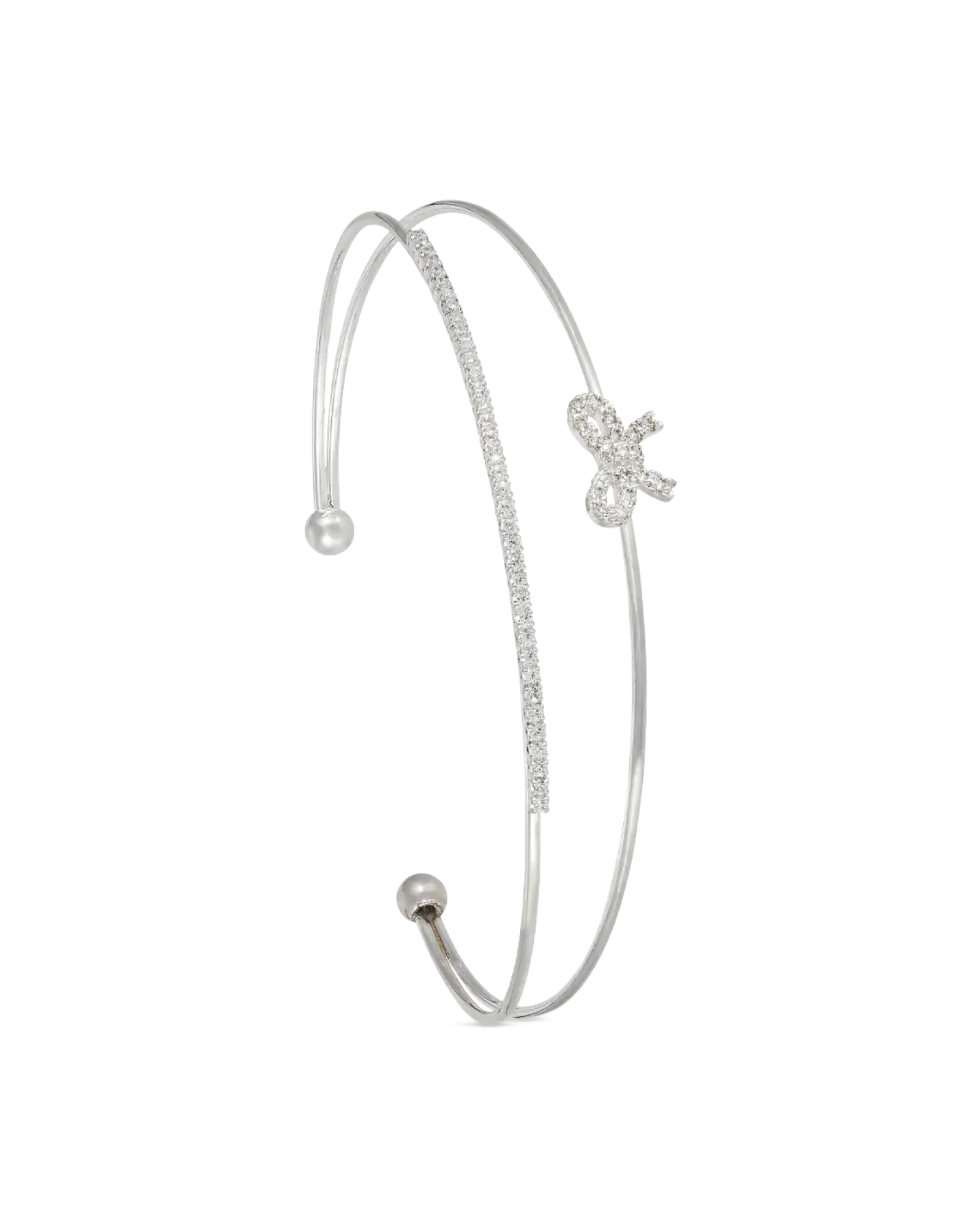 Bijou Brigitte Bracelet jonc - Sparkling Ribbon