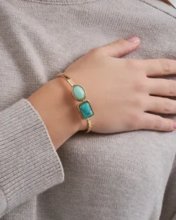 Bijou Brigitte Bracelet jonc - Square Amazonite