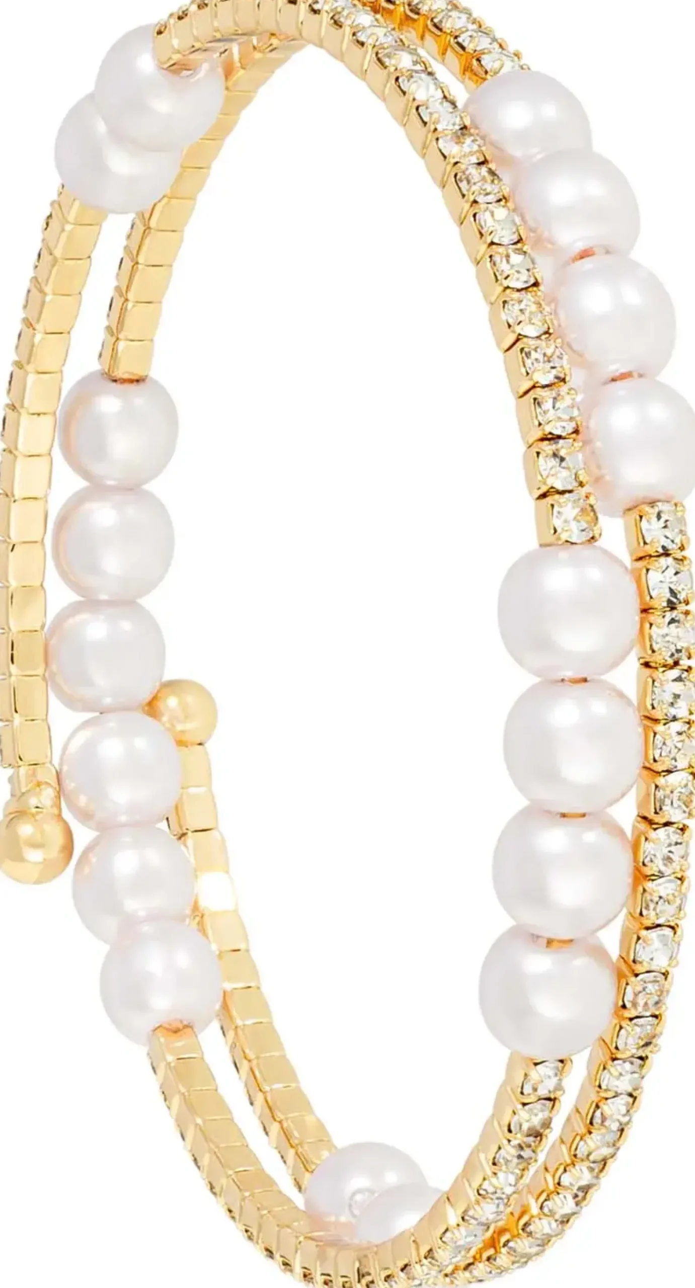 Bijou Brigitte Bracelet jonc - White Pearls Online