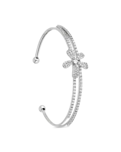 Bijou Brigitte Bracelet jonc - Zirconia Flower Outlet