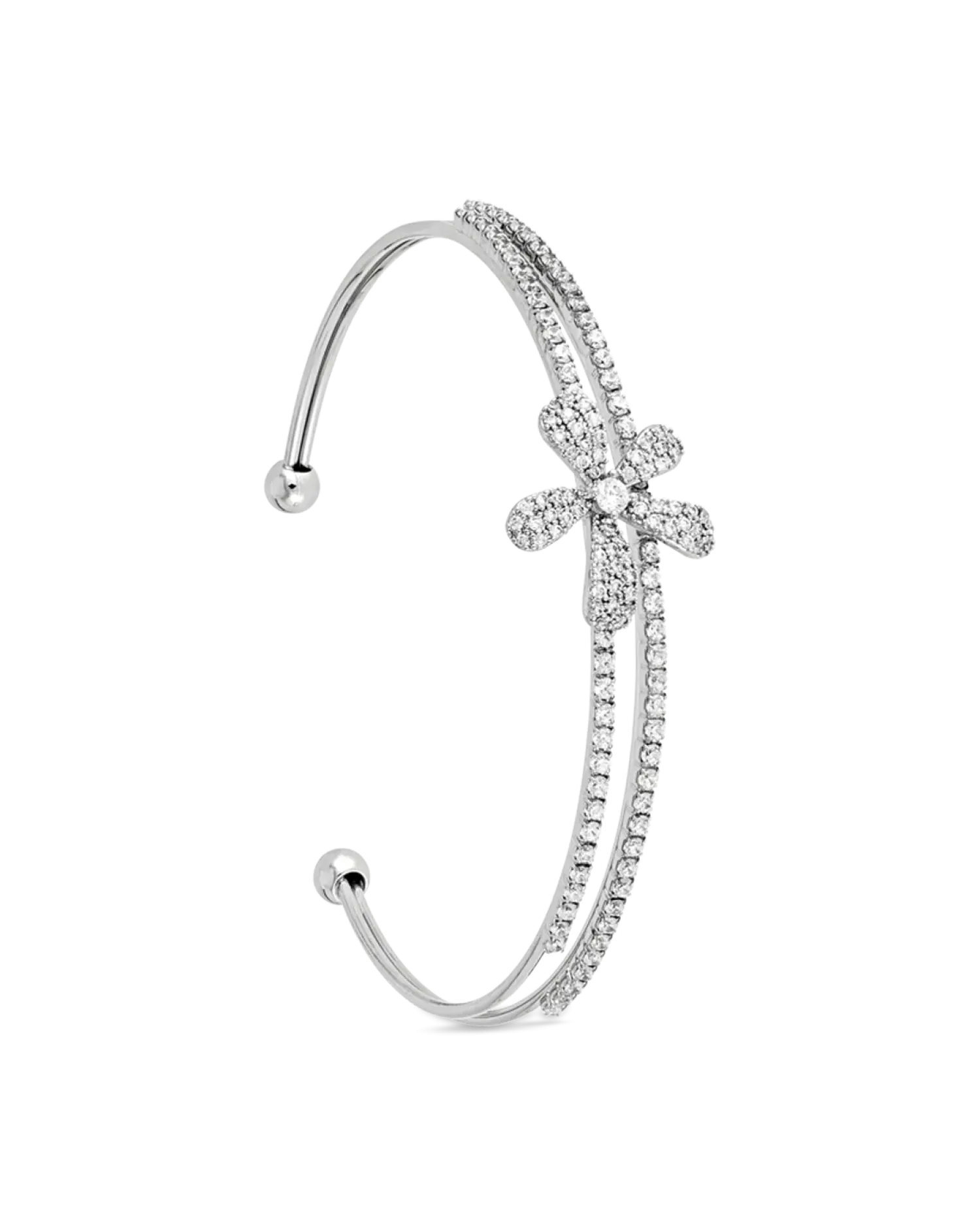 Bijou Brigitte Bracelet jonc - Zirconia Flower Outlet