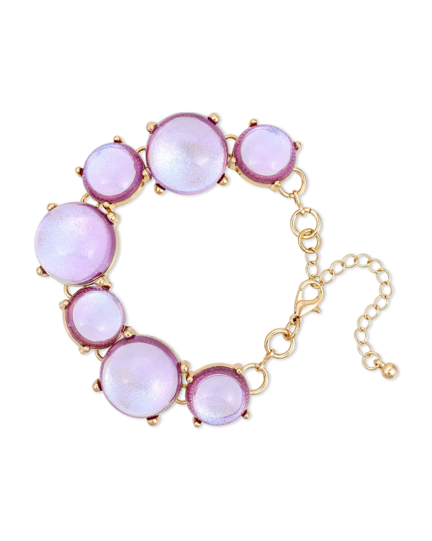 Bijou Brigitte Bracelet - Lavender Glitter Clearance