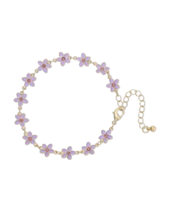 Bijou Brigitte Bracelet - Lilac Flower Online