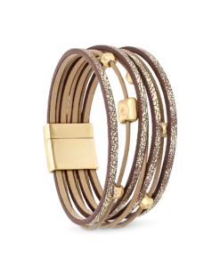 Bijou Brigitte Bracelet - Matte Gold Clearance