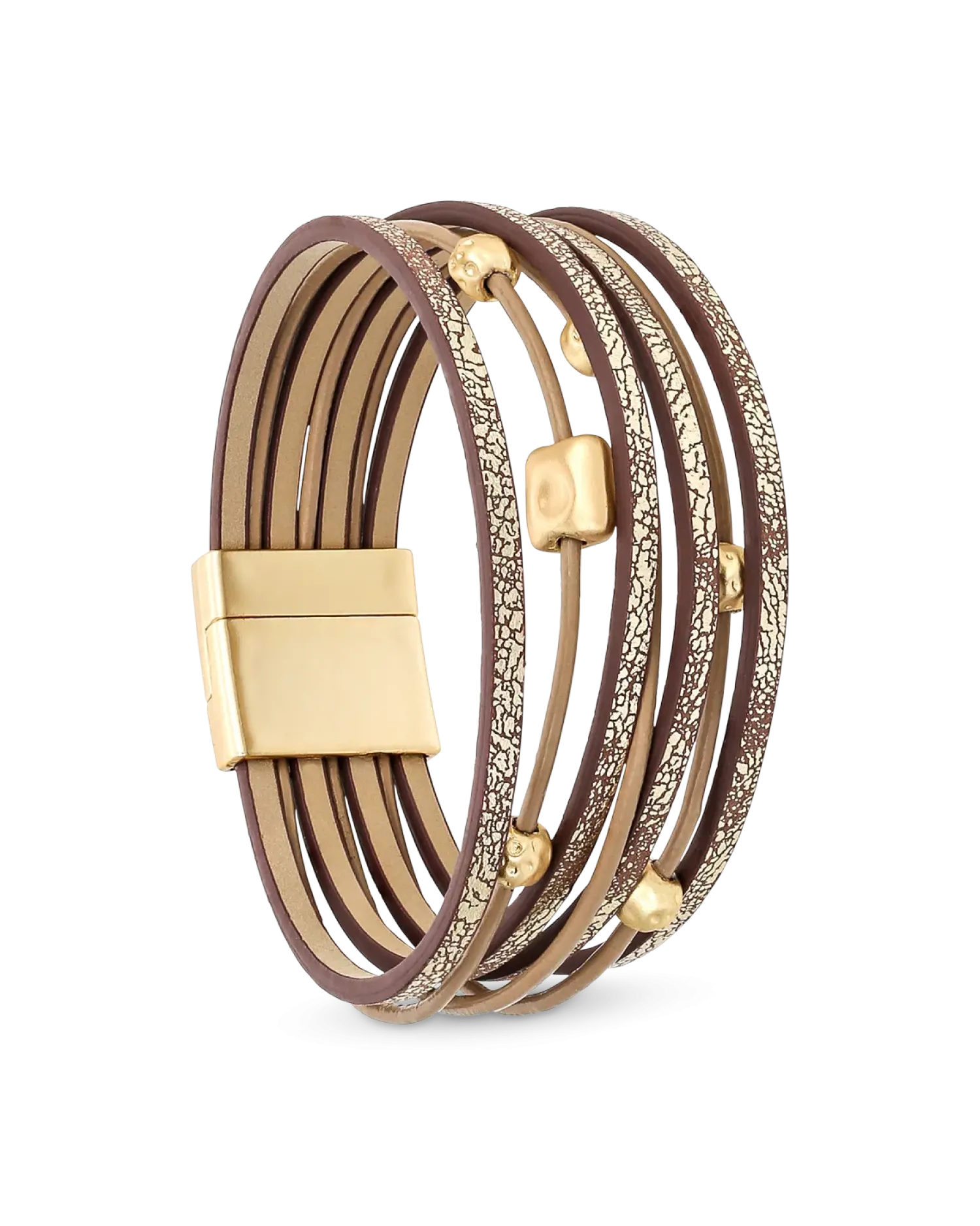 Bijou Brigitte Bracelet - Matte Gold Clearance
