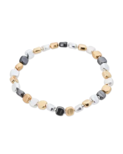 Bijou Brigitte Bracelet - Metallic Blocks Outlet
