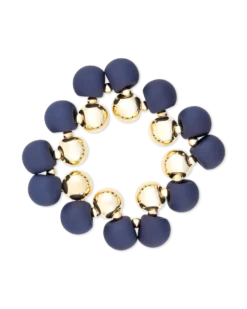 Bijou Brigitte Bracelet - Navy Pearls New