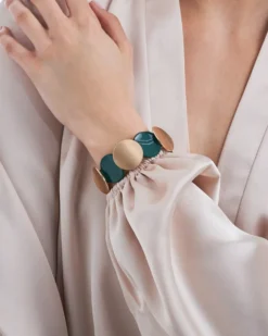 Bijou Brigitte Bracelet - Olive Tones Online