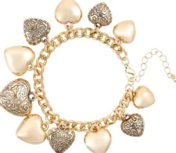Bijou Brigitte Bracelet - Ornament Hearts