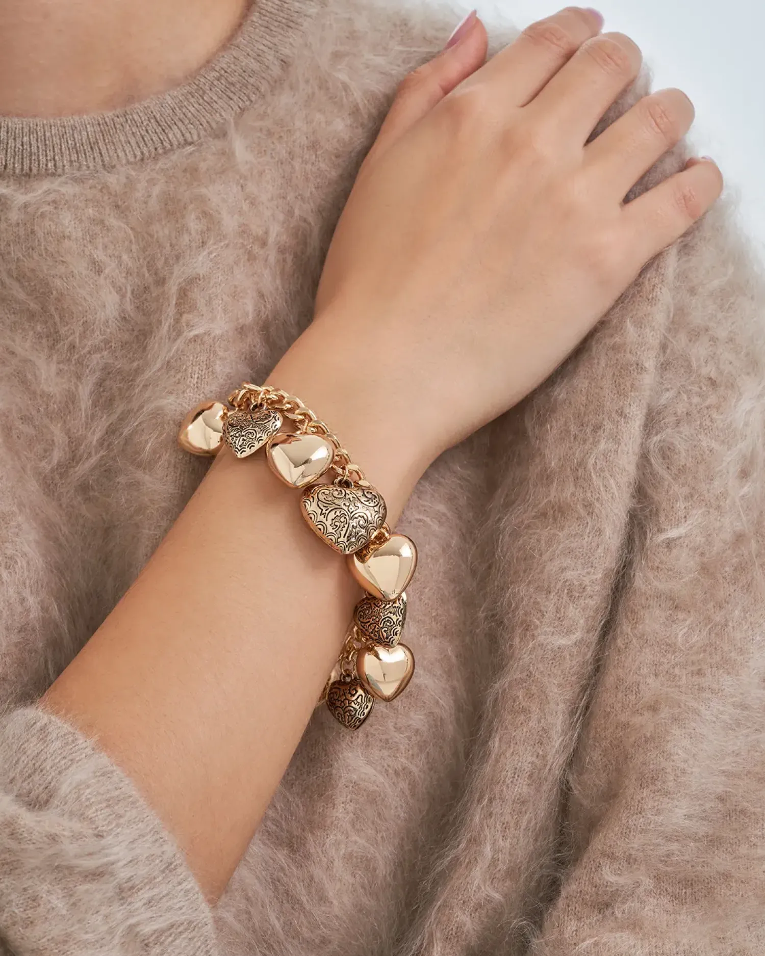 Bijou Brigitte Bracelet - Ornament Hearts