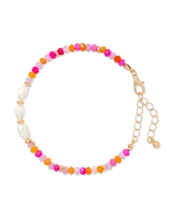 Bijou Brigitte Bracelet - Pink Jade Clearance