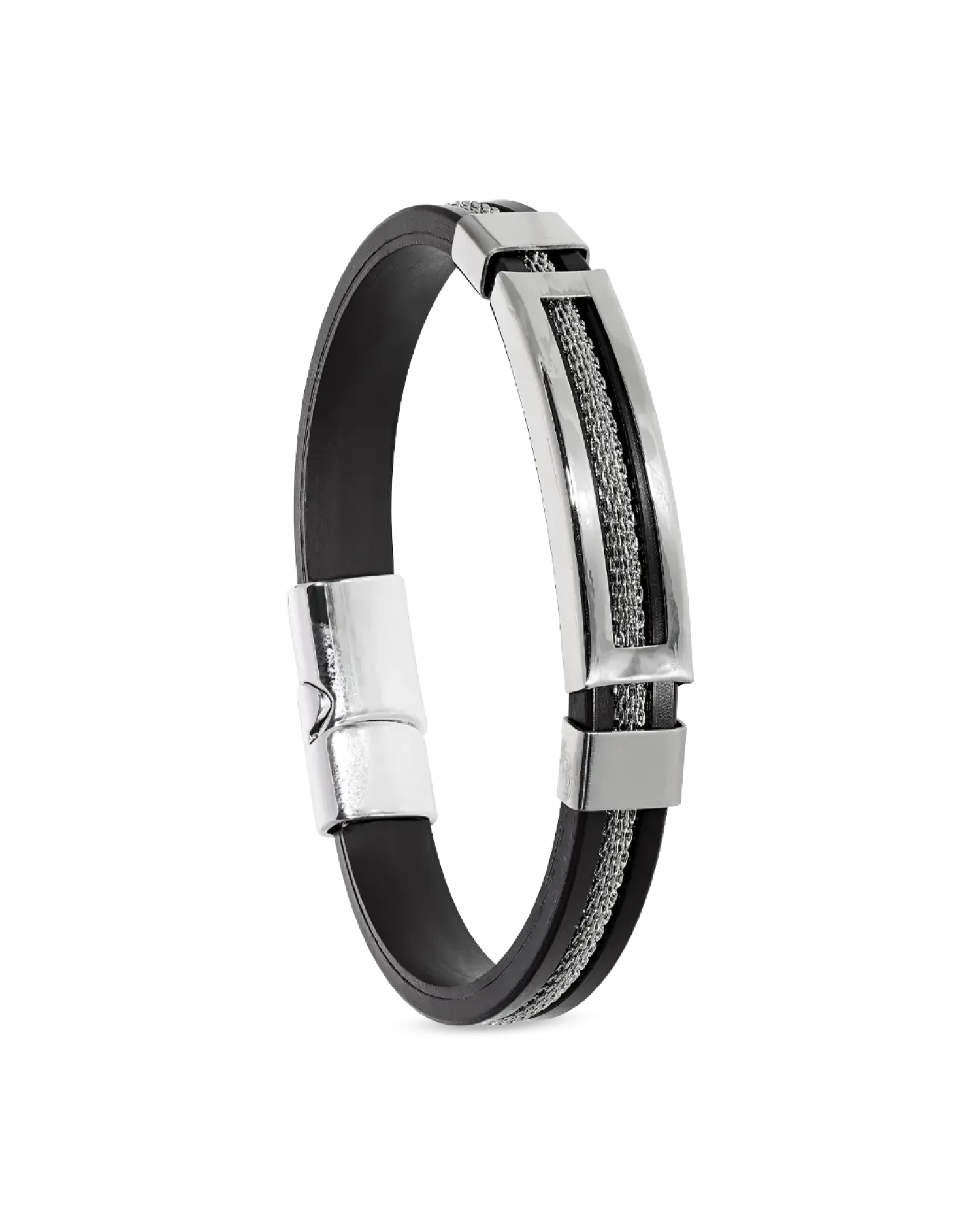 Bijou Brigitte Bracelet pour homme - Cool Silver Sale