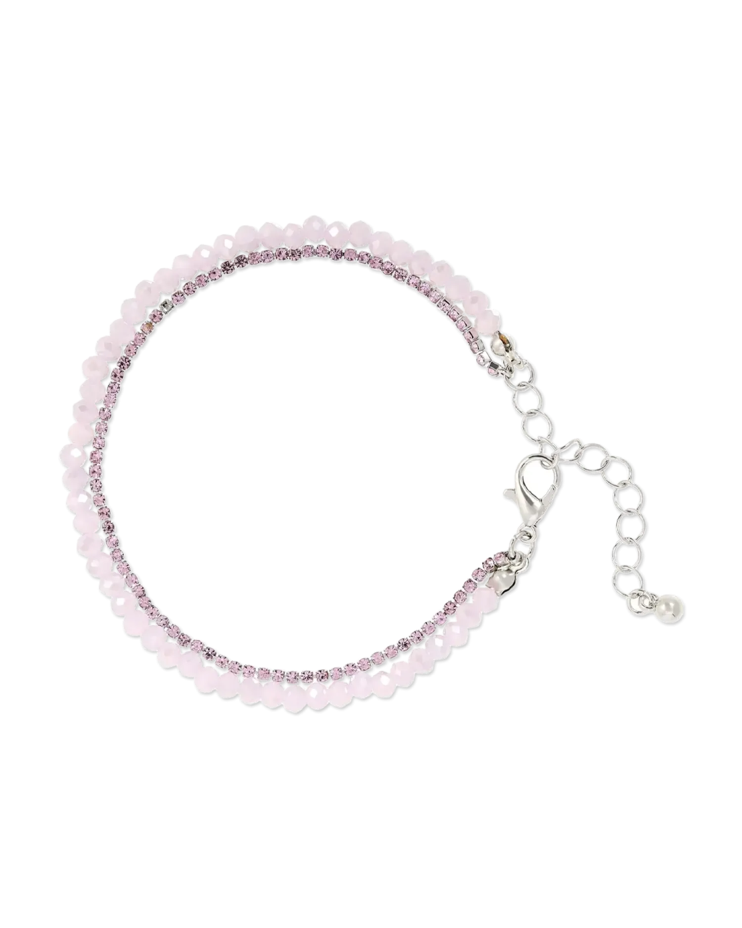 Bijou Brigitte Bracelet - Pretty Purple Hot