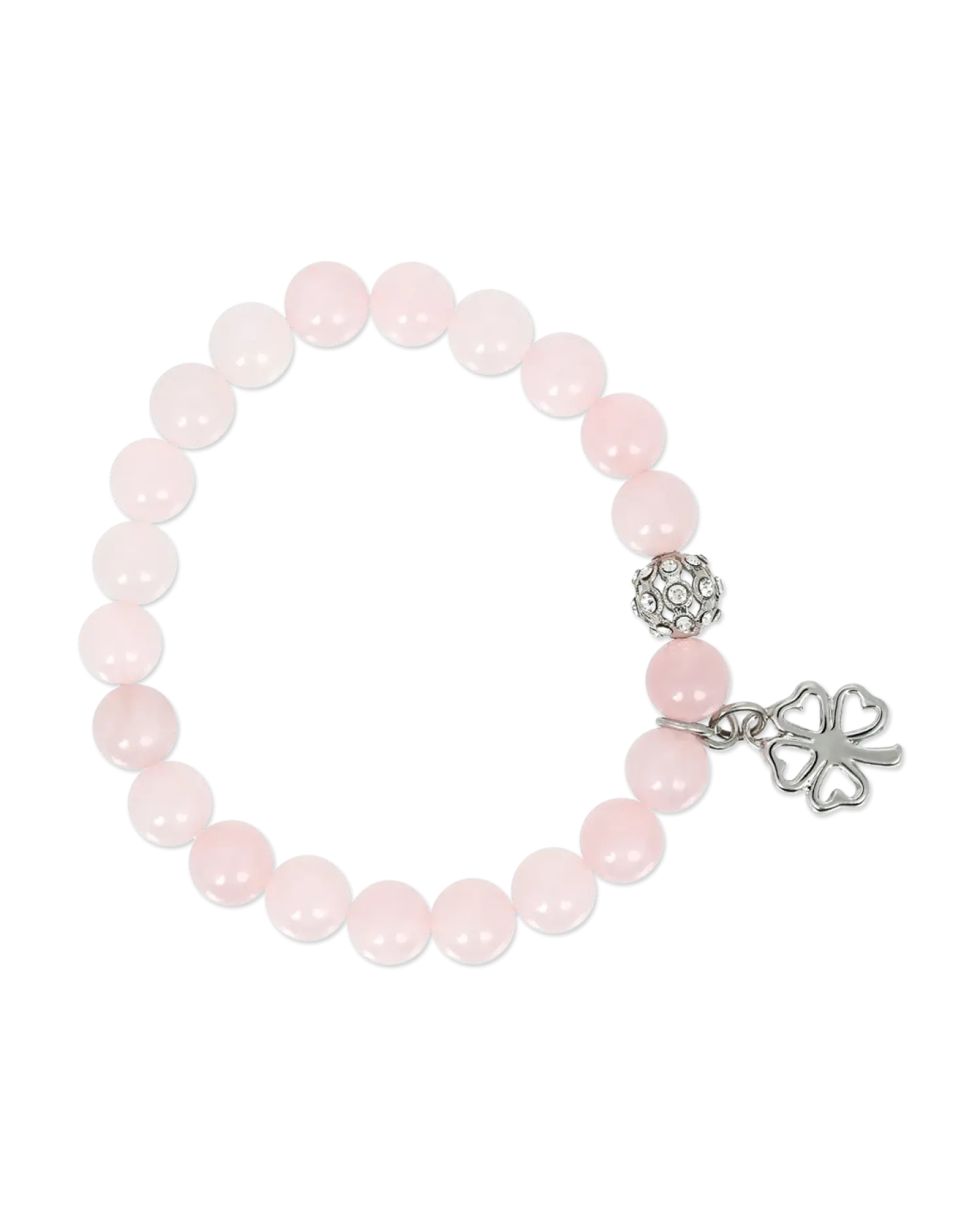 Bijou Brigitte Bracelet - Quartz rose / trèfle Discount