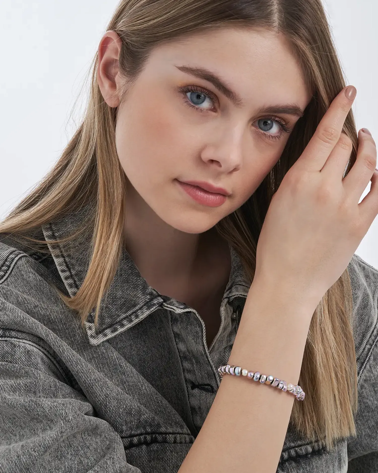 Bijou Brigitte Bracelet - Rainbow Hematite Online