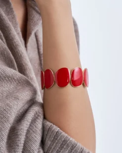 Bijou Brigitte Bracelet - Red Tone Hot