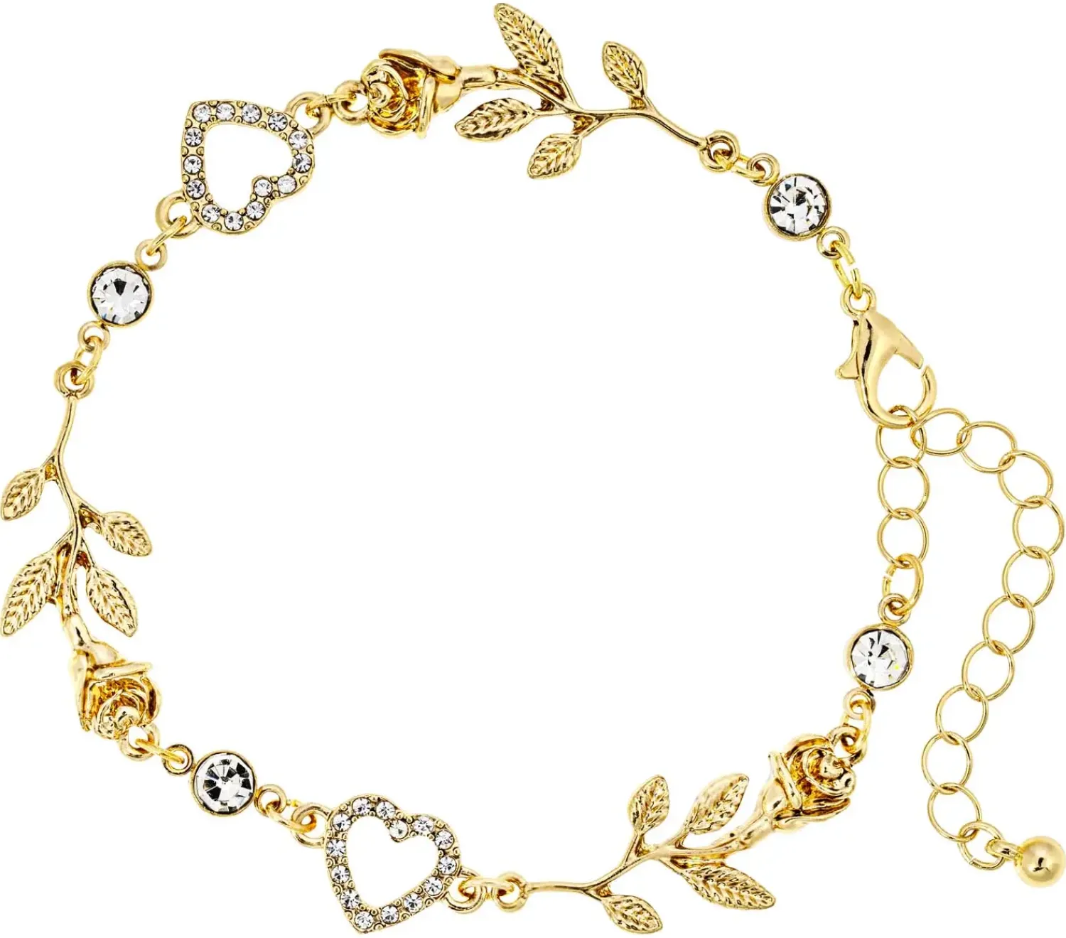 Bijou Brigitte Bracelet - Roses Sparkle Hot