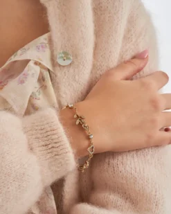 Bijou Brigitte Bracelet - Roses Sparkle Hot