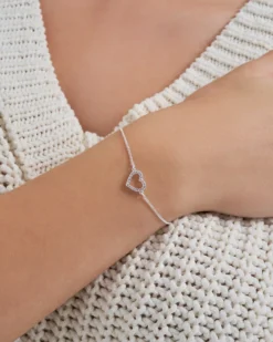 Bijou Brigitte Bracelet - Shiny Heart Clearance