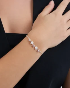 Bijou Brigitte Bracelet - Silver Blossom Sale