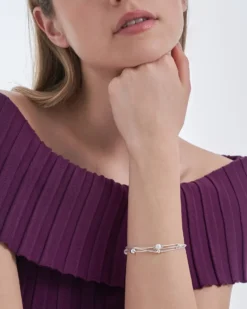 Bijou Brigitte Bracelet - Silver Cut Discount