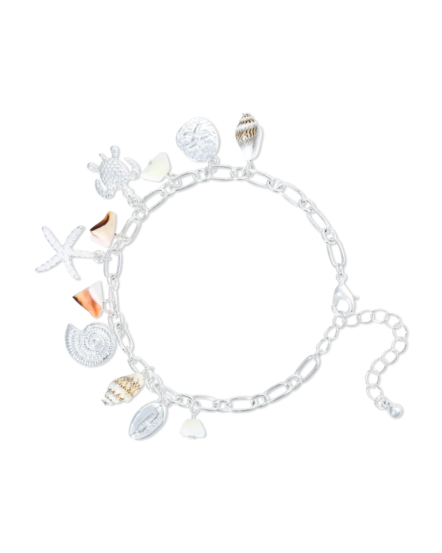 Bijou Brigitte Bracelet - Silver Ocean Clearance