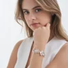 Bijou Brigitte Bracelet - Silver Petal Sale