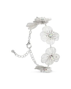 Bijou Brigitte Bracelet - Silver Petal Sale