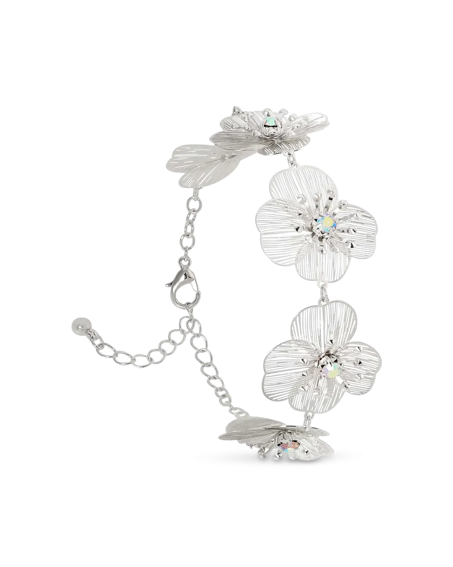 Bijou Brigitte Bracelet - Silver Petal Sale