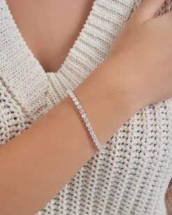Bijou Brigitte Bracelet - Silver Sparkle Sale
