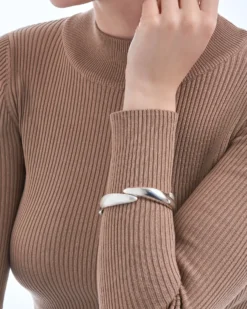Bijou Brigitte Bracelet - Silver Statement Discount