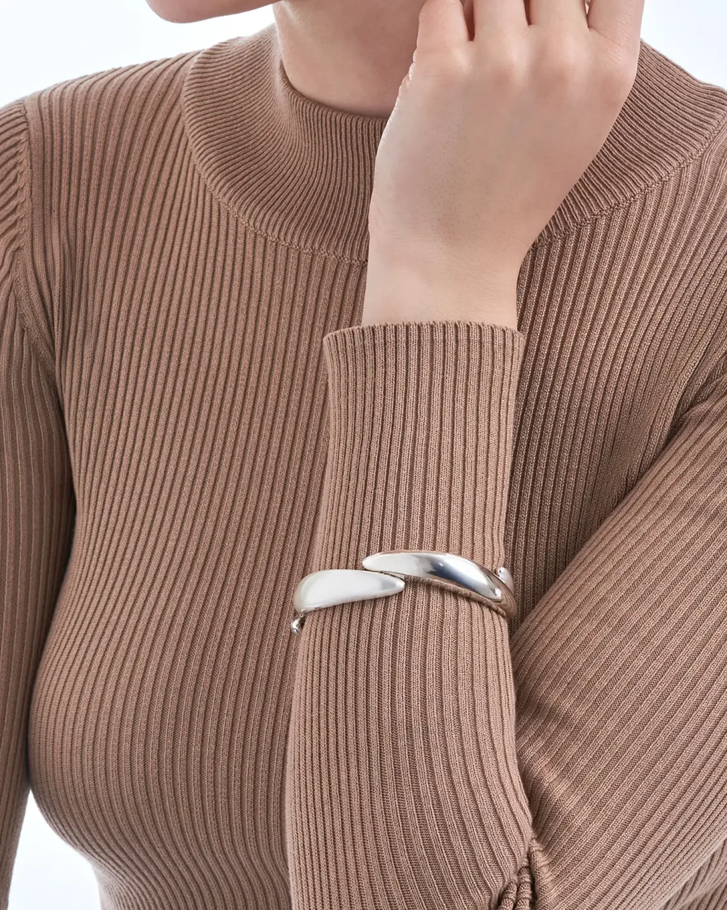 Bijou Brigitte Bracelet - Silver Statement Discount