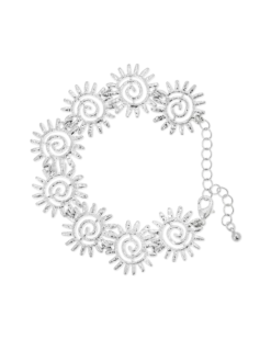 Bijou Brigitte Bracelet - Silver Swirls Clearance