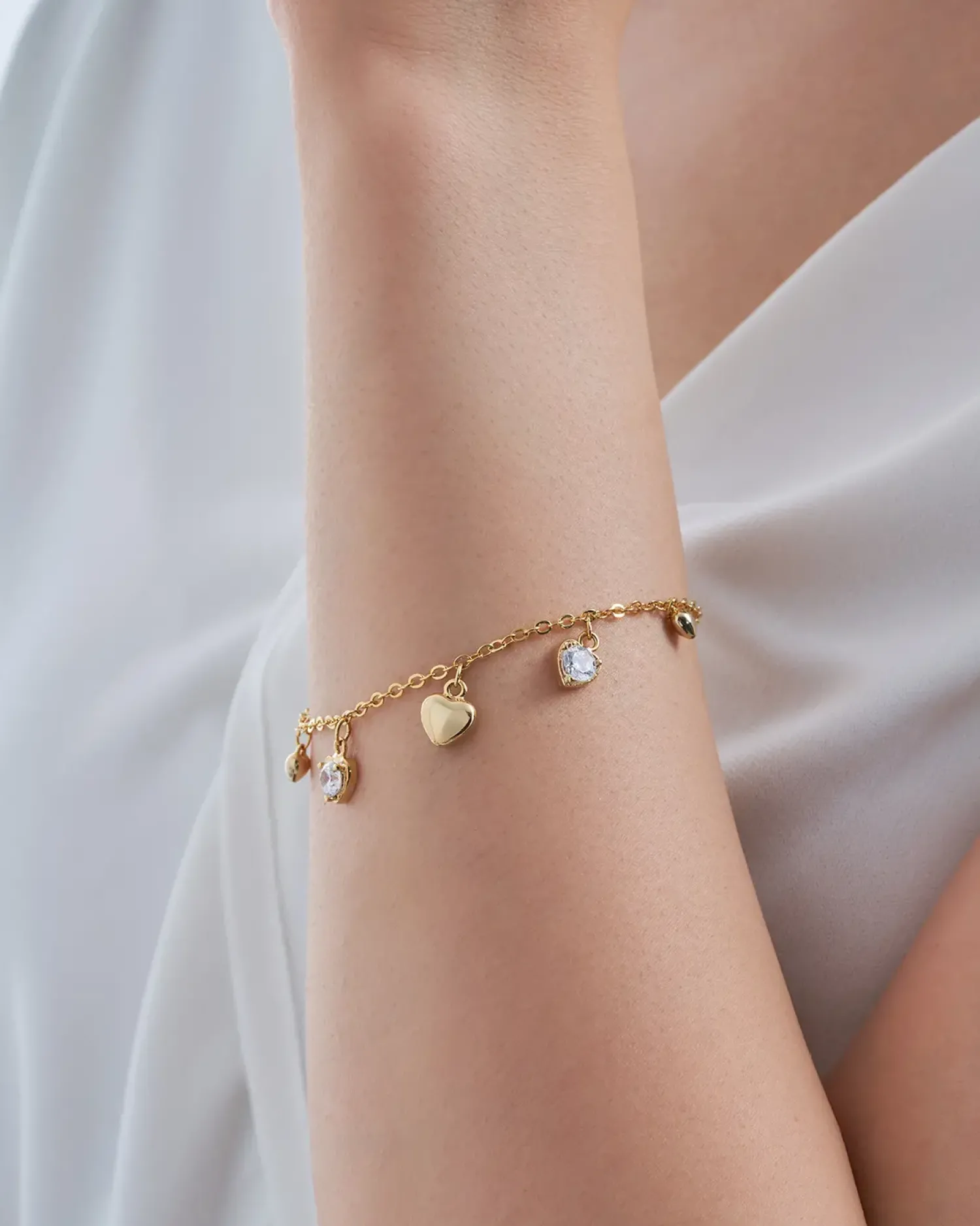 Bijou Brigitte Bracelet - Small Hearts Discount