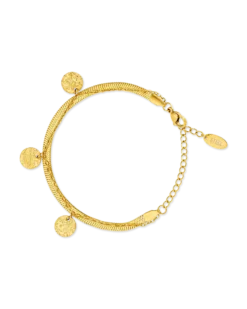 Bijou Brigitte Bracelet - Steel Circles Hot