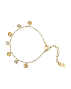 Bijou Brigitte Bracelet - Steel Shells Clearance
