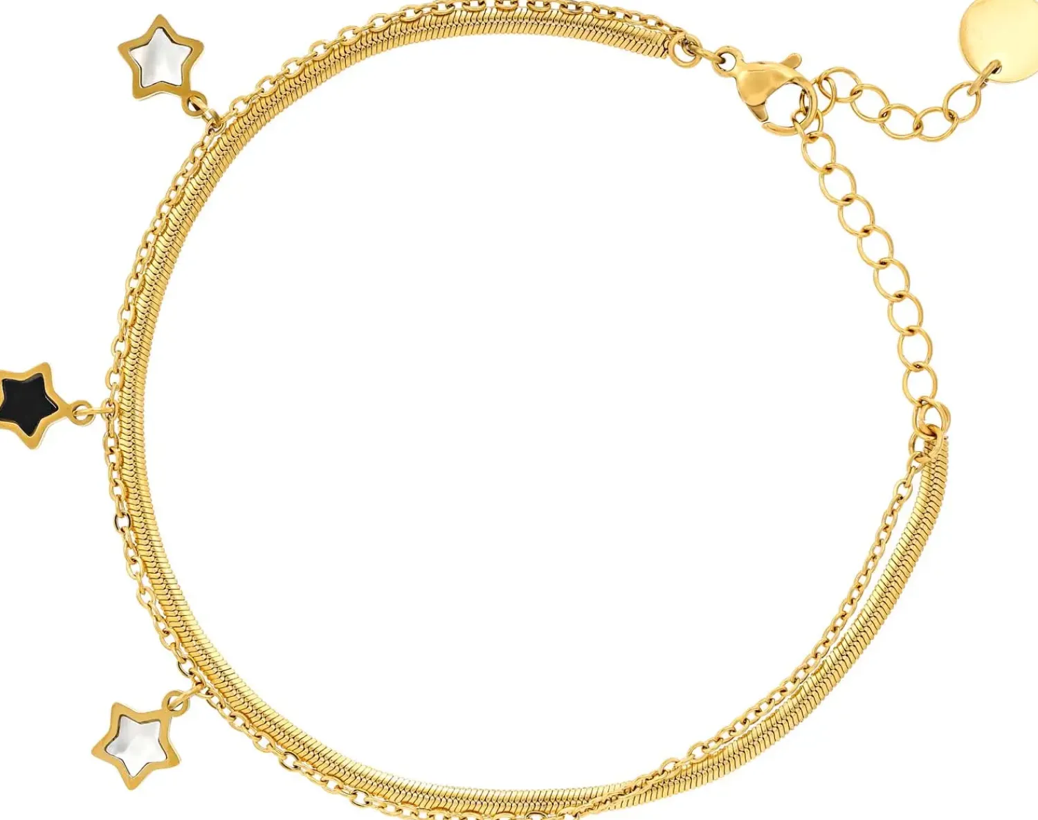 Bijou Brigitte Bracelet - Steel Stars Discount
