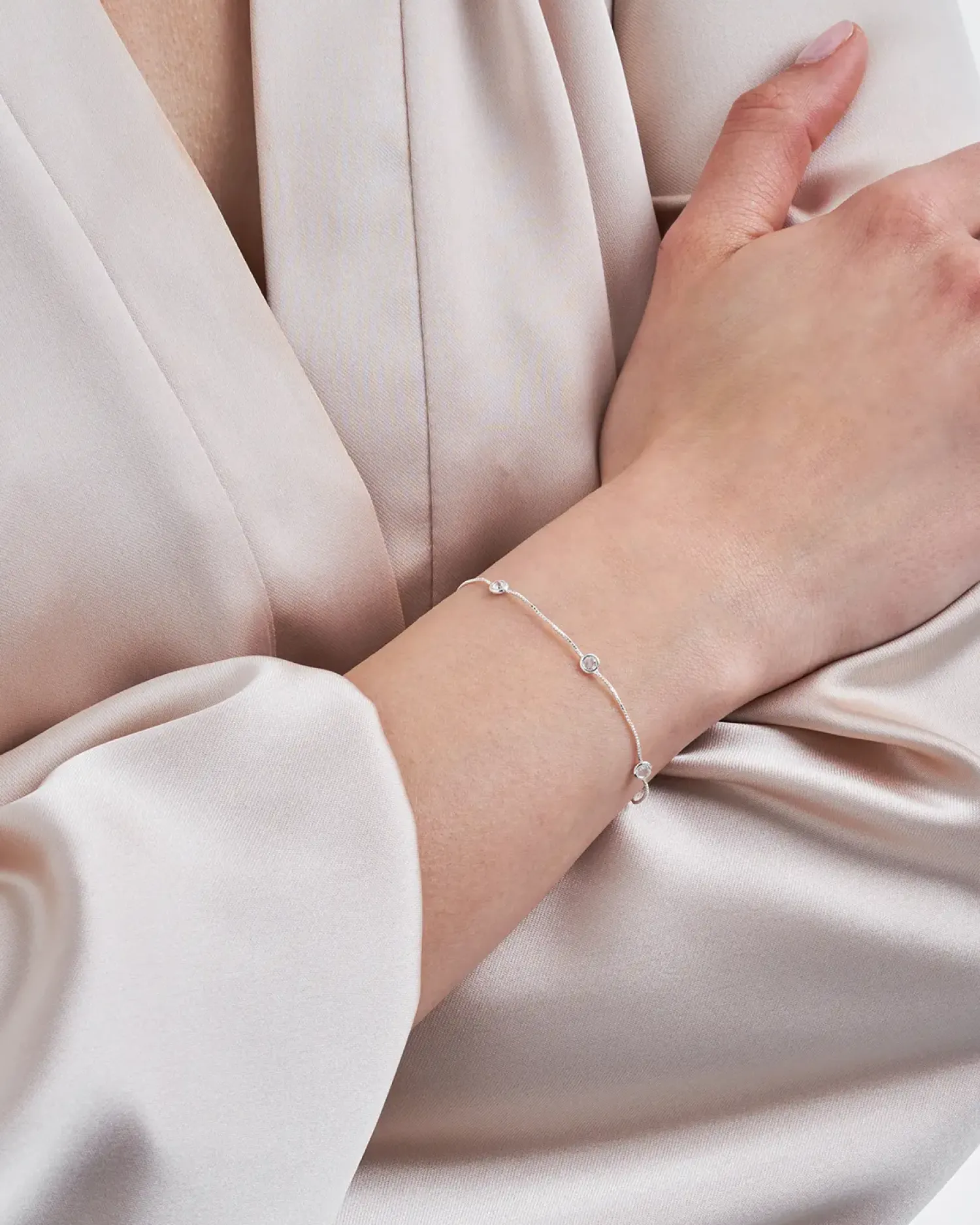 Bijou Brigitte Bracelet - Sweet Silver Curve Online