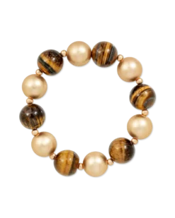 Bijou Brigitte Bracelet - Tiger Eye Hot