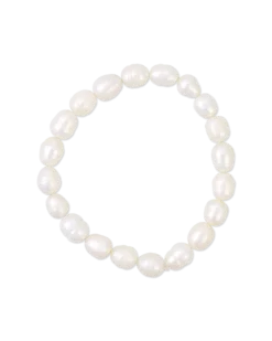 Bijou Brigitte Bracelet - White Pearl Discount