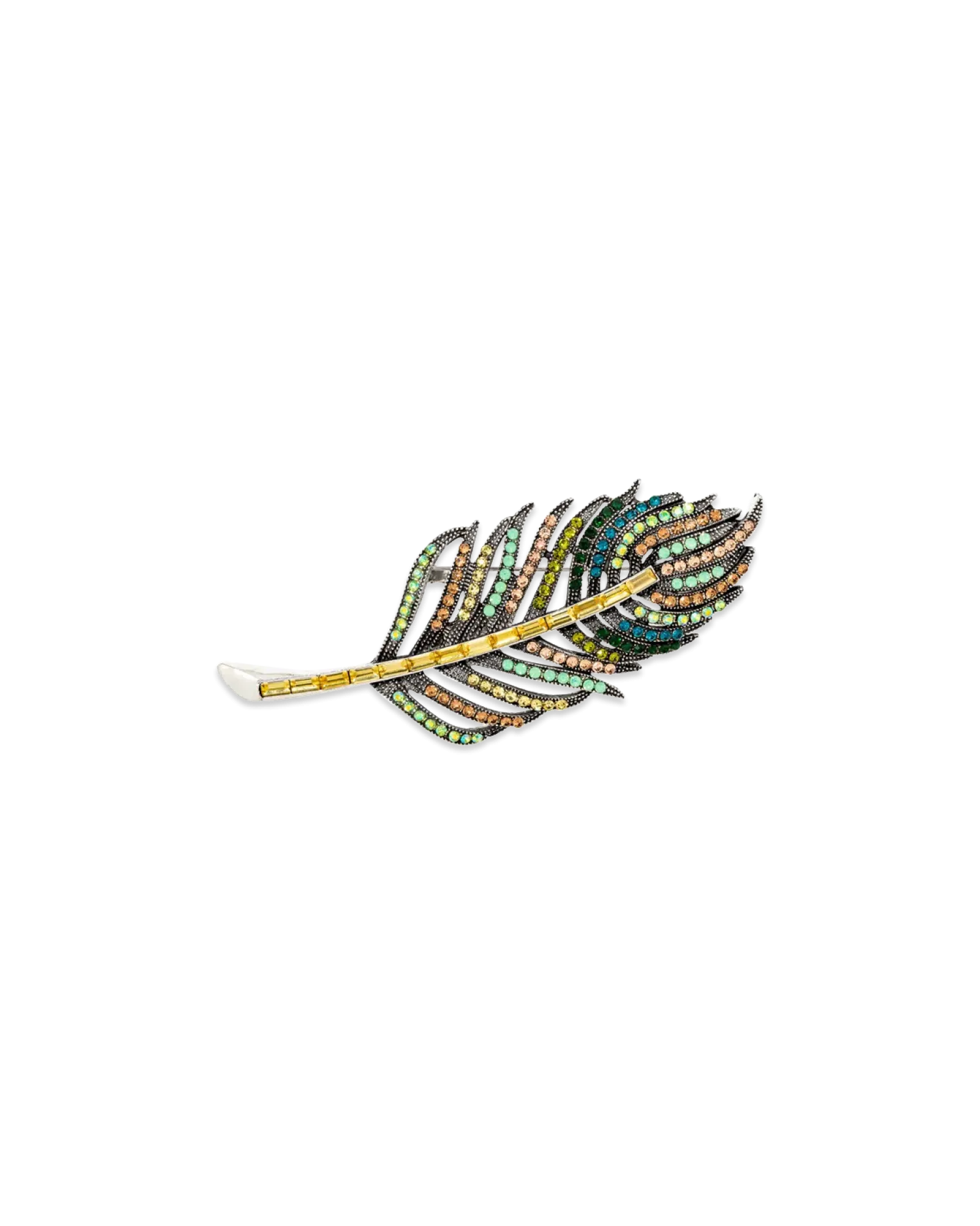 Bijou Brigitte Broche - Gleaming Feather Hot