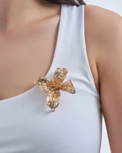 Bijou Brigitte Broche - Metal Flower Online