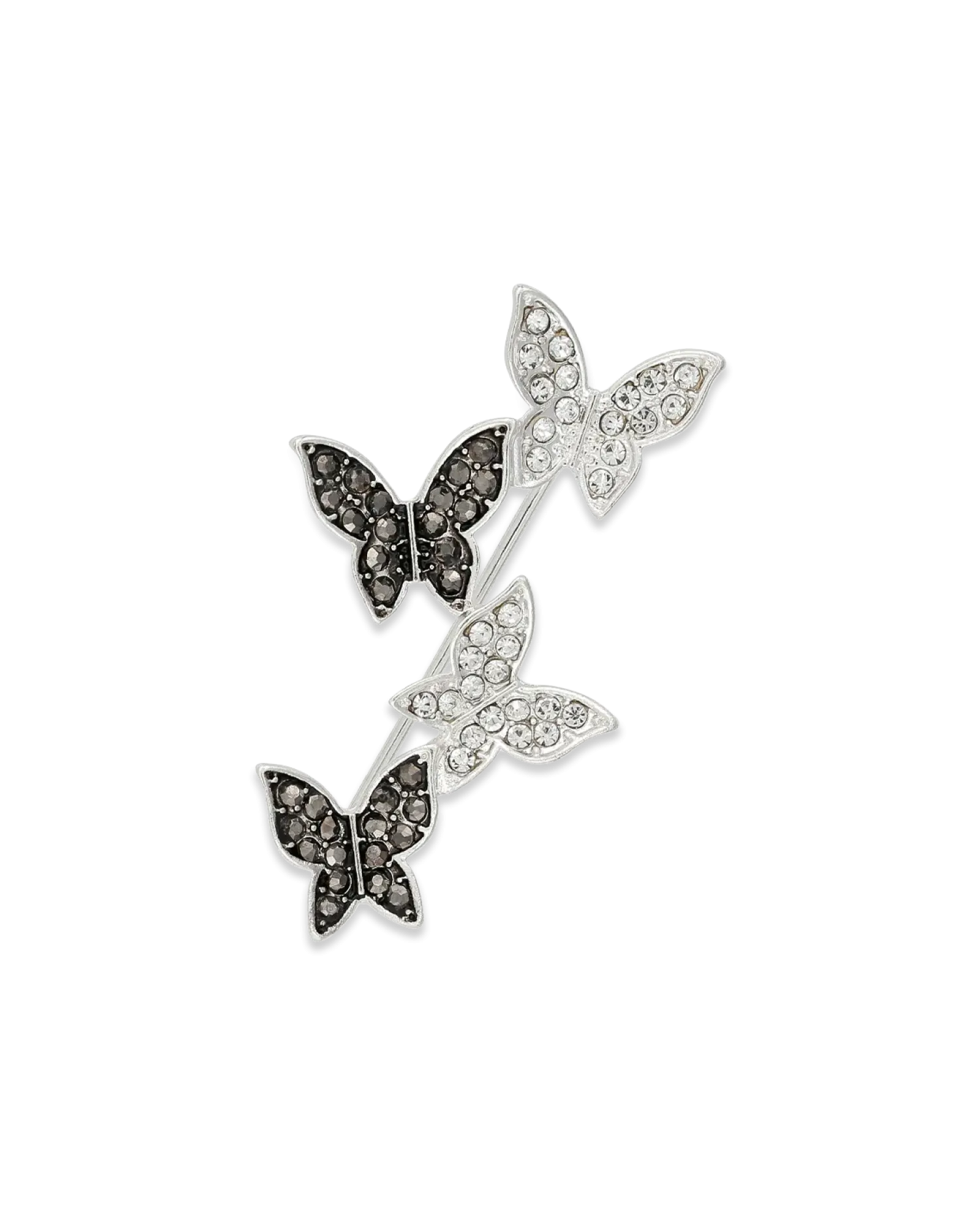 Bijou Brigitte Broche - Silver Butterfly Sale